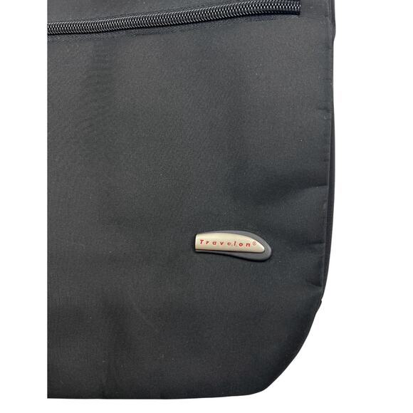 Travelon Crossbody Sling Backpack Anti Theft Travel Bag Black Adjustable Strap - Picture 3 of 13